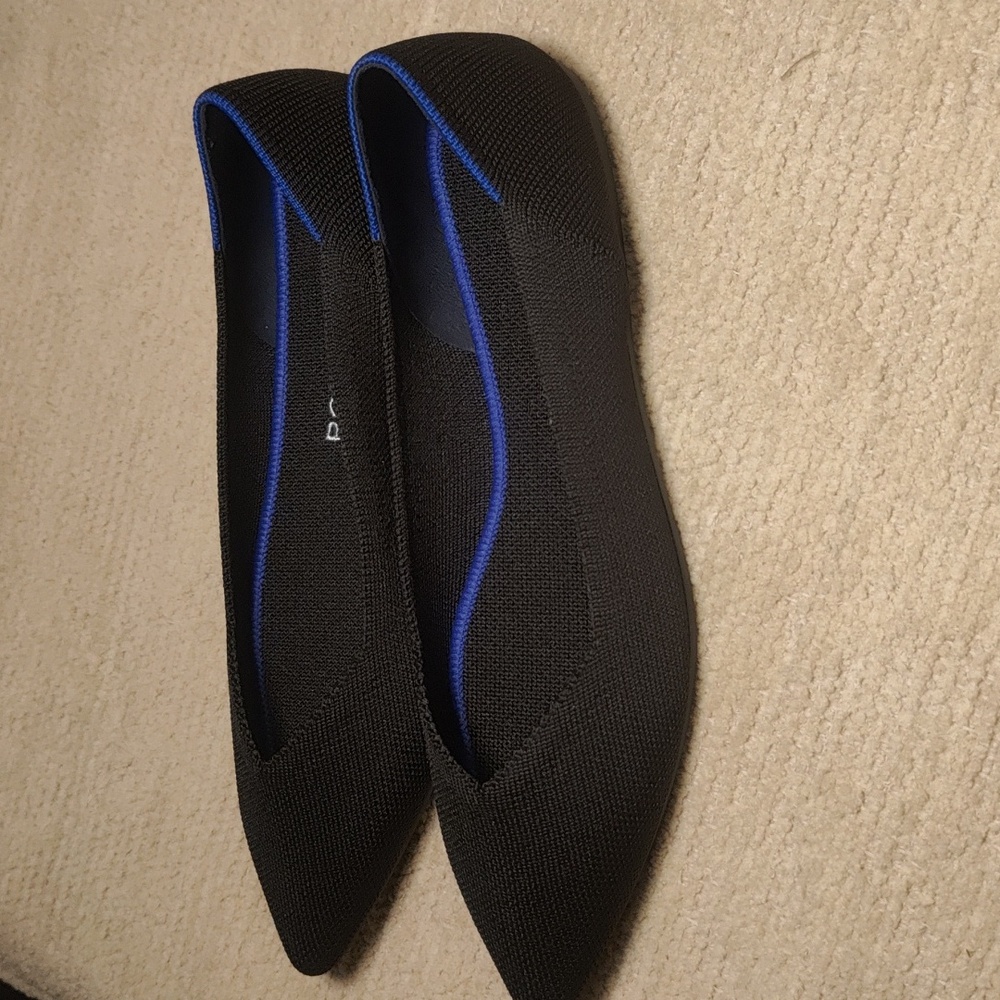 Rothy’s BLACK SOLID THE POINT - Picture 4 of 5